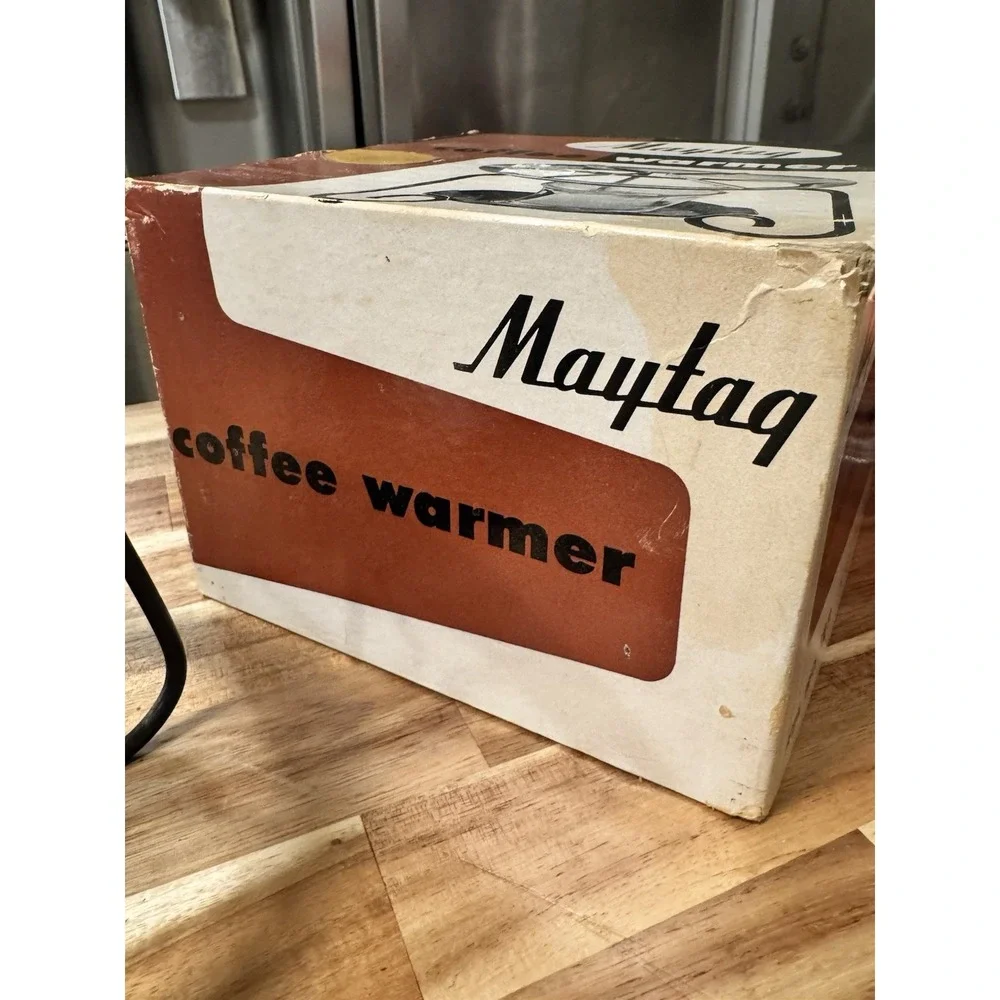 Vintage Maytag Coffee Warmer with Original Box – Candle Flame‎ Stove Retro